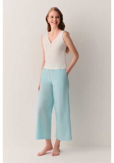 Suwen Minty Atlet Pantolon Pijama Takımı Sh26544660a1141 Yeşil