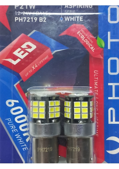 P21w Tek Duy Beyaz Led Geri Vites Oto Ampulü Photon Ph7219