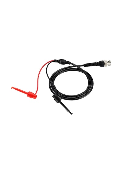 Bnc To Kanca Tip Test Ölçme Probu Osiloskop Ve Sinyal Jeneratörü Probu 1 Metre 2.5a 50ohm Kırmızı