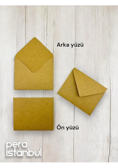 200 Adet Kraft Renkli Küçük Zarf 7x9