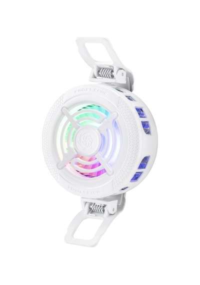 Beyaz Renkli Klipsli Telefon Soğutucu Fan Rgb Uyumlu Mobil Oyunlar