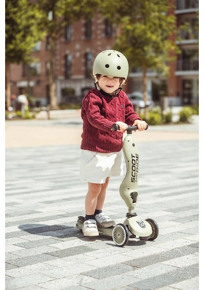 Scoot And Ride Highwaykick 1 Oturaklı Çocuk Scooter Olive 160629-00001