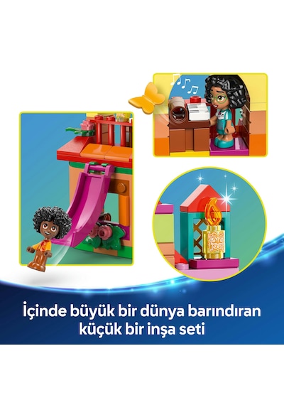 LEGO® ǀ Disney Mini Enkanto Evi 43261 - 5 Yaş ve Üzeri Prenses Seven Çocuklar için Yaratıcı Oyuncak Yapım Seti (186 Parça)