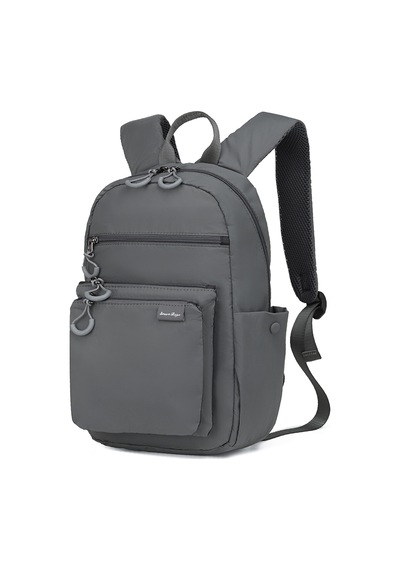 Smart Bags Koyu Gri Günlük Orta Boy Hafif Kumaş Kadın Sırt Çantası