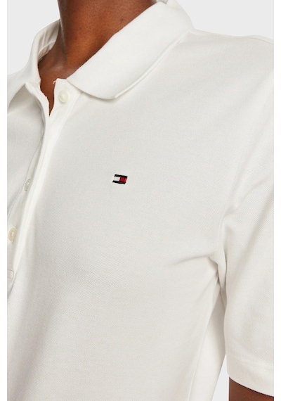 Tommy Hilfiger Bayan Polo Yaka T Shirt Ww0ww43224 Ybl Beyaz Beyaz