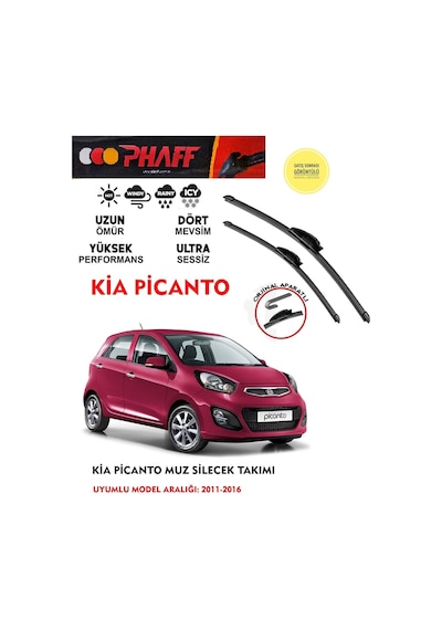 Kia Picanto Ön Muz Silecek 2014 Model Araca Özel Aparat