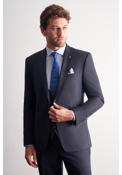 İmza Lacivert Mono Yaka Astarlı Çift Yırtmaç Esnek 6 Drop Slim Fit Basic Yelekli Takım Elbise 1001255186 Lacivert İmza Lacivert Mono Yaka Astarlı Çift Yırtmaç Esnek 6 Drop Slim Fit Basic Yelekli Takım Elbise 1001255186 Lacivert