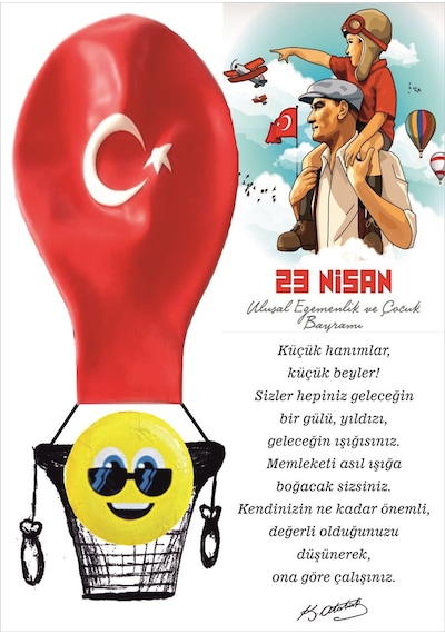 Farklı Market 23 Nisan Hediyesi Çikolata Ve Balon 10 Adet