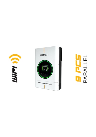 Mexxsun Premium Tam Sinüs Akıllı İnverter 48v 6kw Paralel /wi-fi/ Dual Output Mexx-p6kw