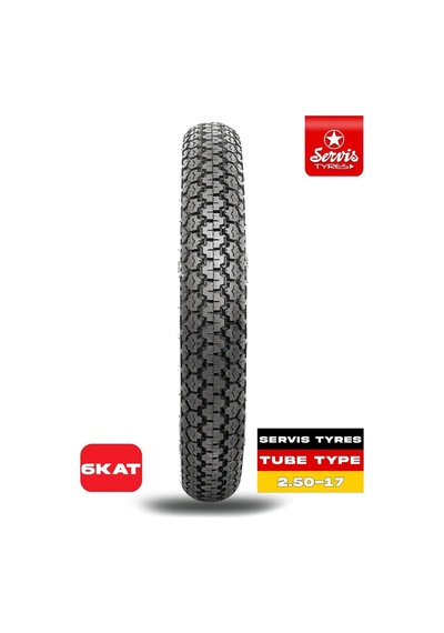 Servis 2.50x17 Arka Dış Lastik Tube Type 6 Kat