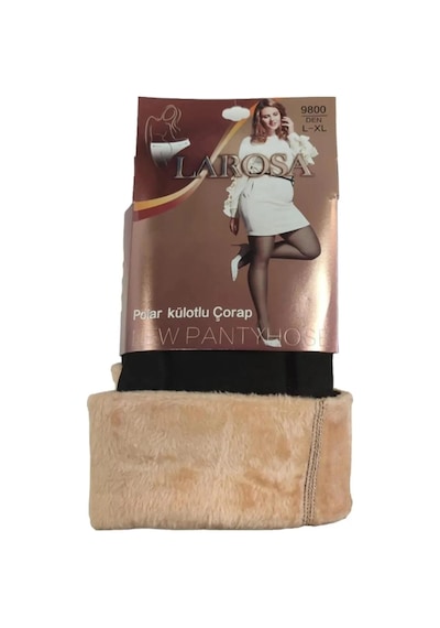 Larosa Kadın Polar Termal Kışlık Külotlu Çorap - 2 Adet 001