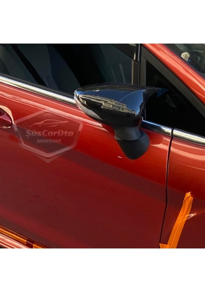ŞüsCarOto Ford Fiesta 2008-2017 Batman Yarasa Ayna Kapağı Piano Black ABS Plastik (00)