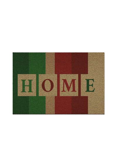 Decovetro Renkli Kapı Önü Halı Paspas Home Desenli 40 X 60 Cm Çok Renkli