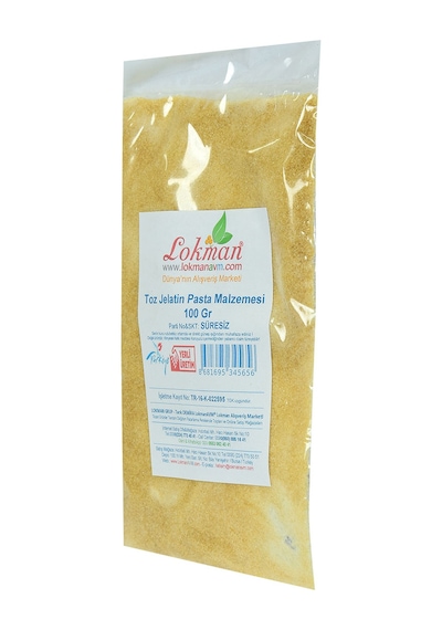 Lokman Toz Jelatin Pasta Malzemesi 100 G