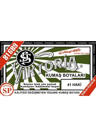 Viktoria Kumaş Boyası  Haki