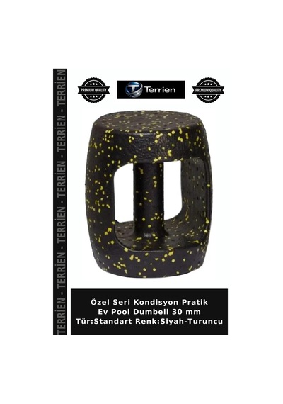 Özel Seri Kondisyon Pratik Ev Pool Dumbell 30 Mm Tür:standart Renk:siyah-turuncu Siyah - Turuncu