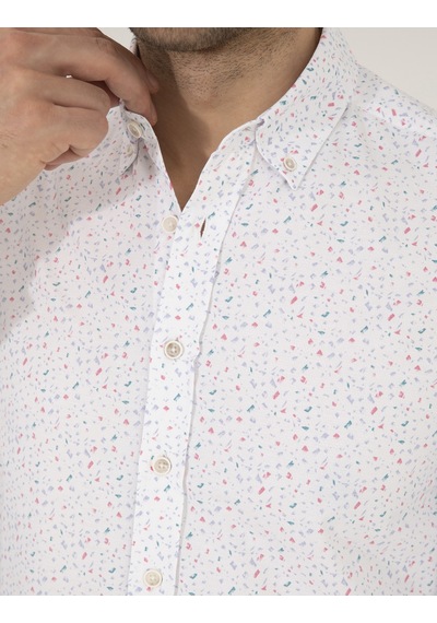 Pierre Cardin Pembe Slim Fit Uzun Kollu Gömlek