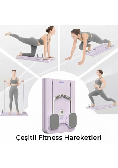 Çok Amaçlı Pilates Egzersiz Aleti, Pilates Reformer, Pilates Aleti Lila