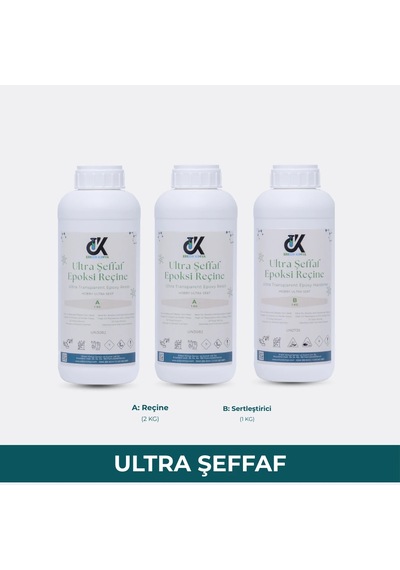 Erkon Kimya Ultra Sert Şeffaf Hobby Epoksi 3 Kg