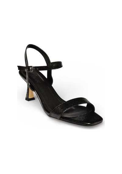 Fox Shoes U569519914 Siyah Sim Alçak Topuklu Kadın Ayakkabı Siyah