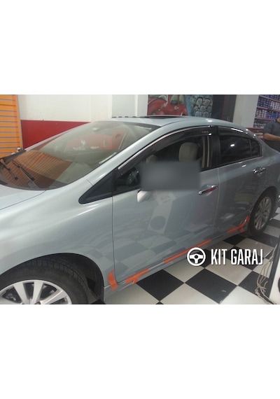 Kit Garaj Honda Civic Fb7 Modulo Yan Marşpiyel Seti Şık & Dayanıklı Tasarım Boyasız