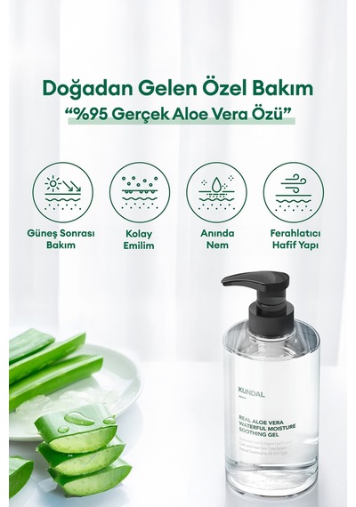 Kundal Real Aloe Vera Waterful Moisture Shooting Gel 500 ML