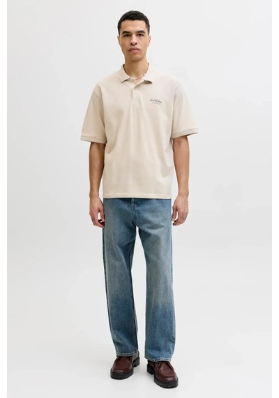 Jack & Jones Erkek Polo Yaka T Shirt 12288877 Taş
