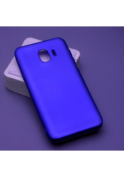 Samsung Uyumlu Galaxy J4 Kılıf Zore Premier Silikon Kapak Saks Mavi