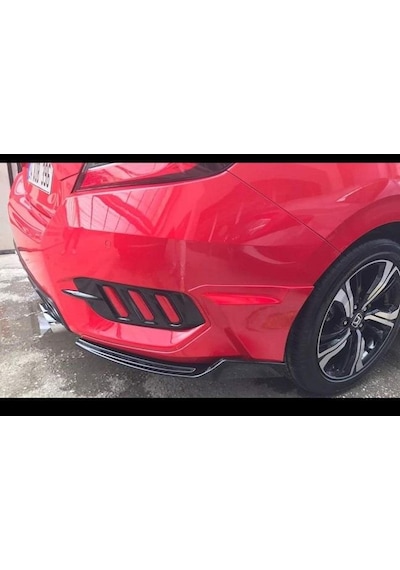 Oled Garaj Honda Civic FC5 İçin Uyumlu Arka Tampon Çıkıntılı Kalı