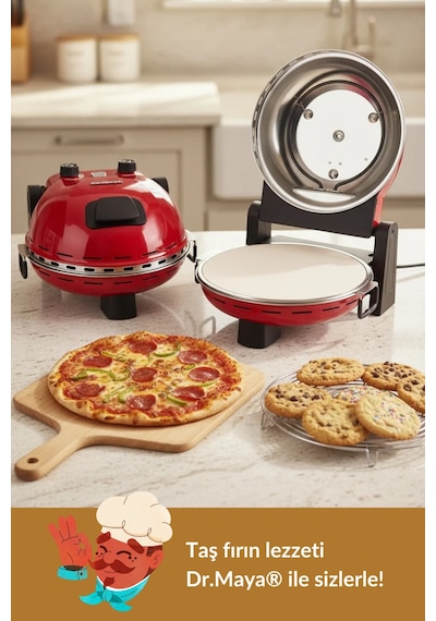 Dr.maya Pro Plus 1400 W Taş Fırın Pizza Makinesi