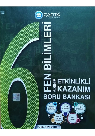 Çanta 6.Sınıf Fen Bilimleri Etkinlikli Kazanım Soru Bankası