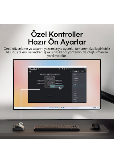 Ulanzi D100h Dial Video Editing Controller Düzenleme Kontrolcüsü - I003