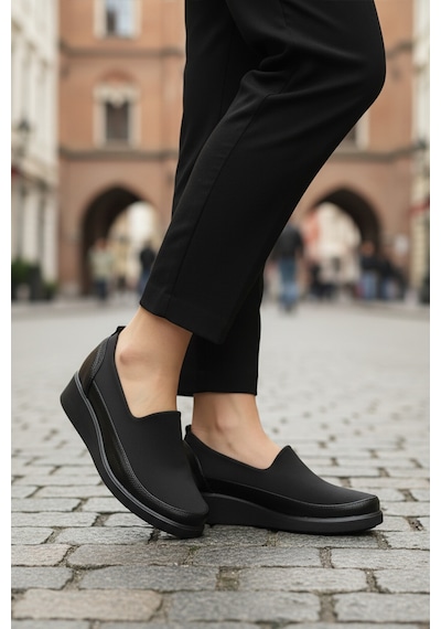 Siyah Floter Tekstil Kadın Casual Ayakkabı 651586 Z Siyah Floter