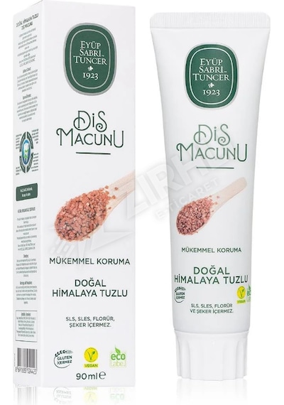 3 Adet Eyüp Sabri Tuncer Himalaya Tuzlu Diş Macunu 90 Ml