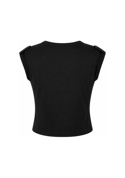 Trender Basic Siyah Kadın T-shirt 548
