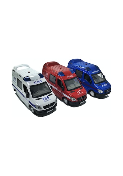 Metal Araba Jandarma Polis İtfaiye Ambulans Polis
