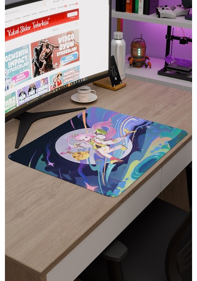 Aino Genshin Impact Anime Oyuncu V2 - 48x40 Xl Gaming Mouse Pad Fare Altlığı