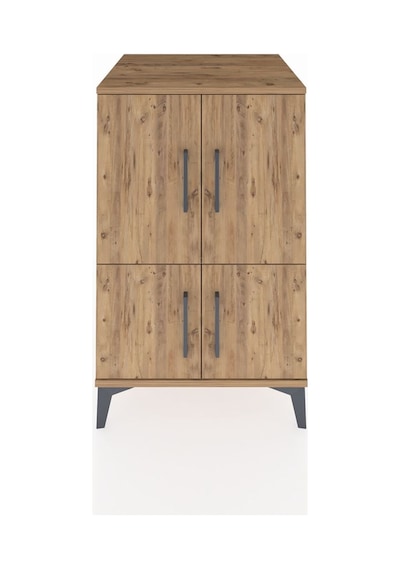 Kronos Komodin 2 Raflı 4 Kapaklı 60x59x96 Çam-çam Çam
