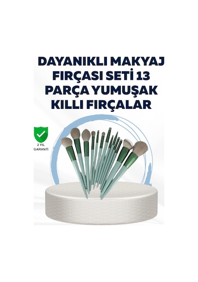 Profesyonel Kullanıma Uygun 13 Parça Makyaj Fırçası Takımı Fiber Kıllı