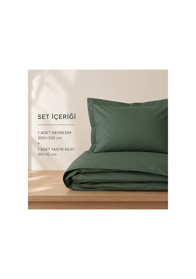 Four Seasons Sprıng %100 Organik Pamuk Tek Kişilik Nevresim Takımı Çağla 2 Parça 160 X 220 Cm Çağla Yeşili