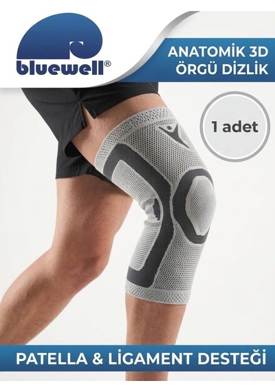Patella Ligament Destekli 3d Örgü Dizlik - Esnek Eklem Sabitleyici - Sporcu Ve Günlük Kullanıma Uygun, Large Genel