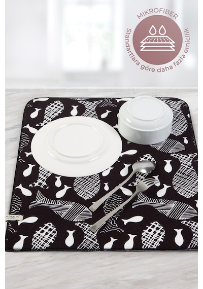 Bulaşık Kurutma Matı 42x50 Cm Pedi Kurulama Bezi Örtüsü Mf-070