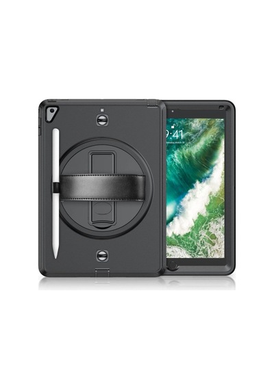 Apple İpad 5 Air 9.7 Kılıf Strap-c Otterbox Tablet Kapak - Siyah