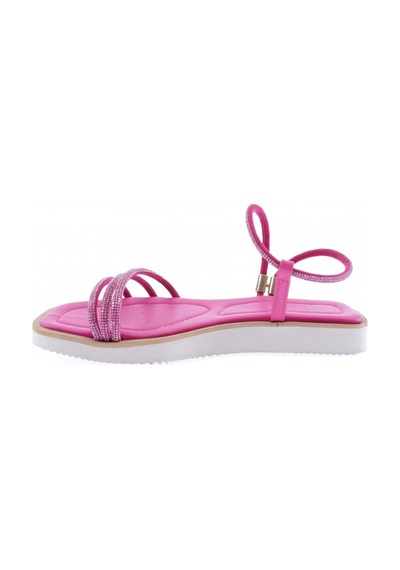 Dgn 536-23y Kadin Sirali Silver Taşli Sandalet 536-2261-R0507 Fuşya