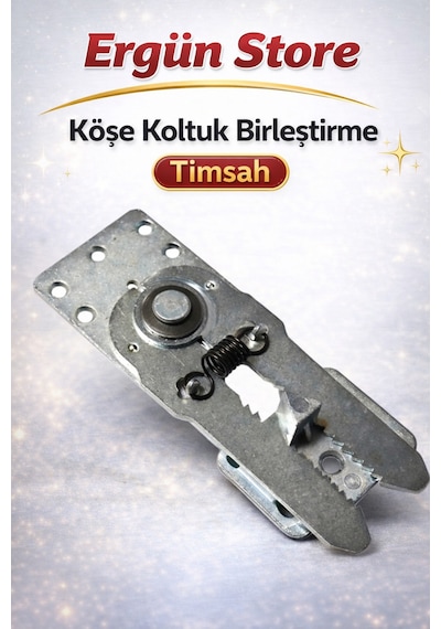 Köşe L Koltuk Birleştirici Timsah Gri