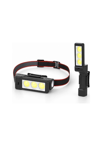 Kargo Gold Silver Gs-225 3 Led Usb Şarjlı Çok Fonksiyonlu Kafa Feneri Najmaddin Çok Renkli