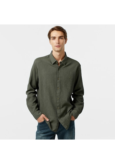 Nautica Erkek Yeşil Classic Fit Gömlek Düz W47402t Yeşil