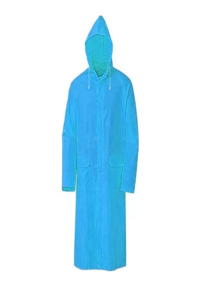Bay-tec Yağmurluk Süper Pvc Fermuarlı Mavi Mk-5132