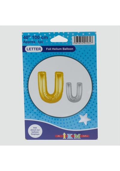 Sarı Renkli 40 100 Harfli Folyo Balon Çok Renkli