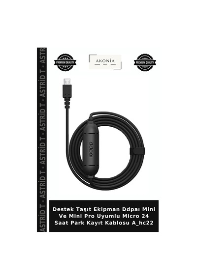 Destek Taşıt Ekipman Ddpaı Mini Ve Mini Pro Uyumlu Micro 24 Saat Park Kayıt Kablosu A Hc22